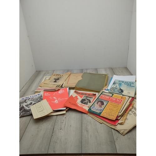 Selection of Vintage Sheet Music Including 