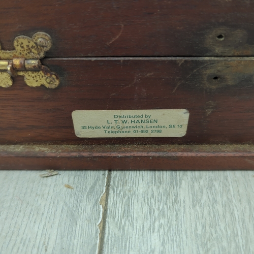 Mahogany Test Tube Holder Box