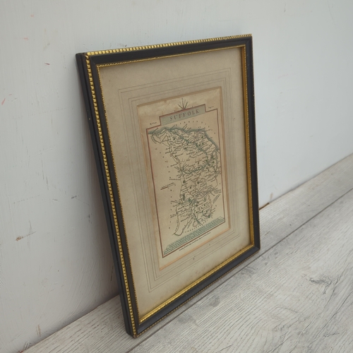 Framed Map of Suffolk by J. Cary