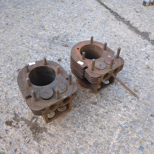 Pair of Engine Cylinder Heads