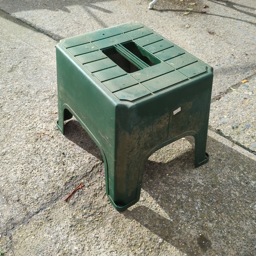 Green Plastic Step Stool