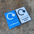 Lot of 2 Recycling Signs