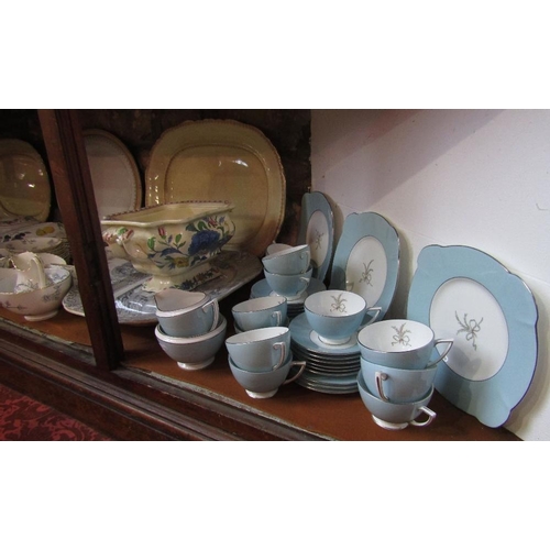 116 - A quantity of ceramics including Minton Ardsley pattern teawares,a set of six decorative jelly mould... 