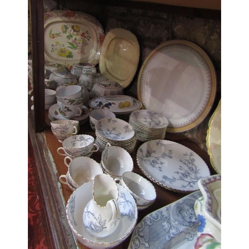 116 - A quantity of ceramics including Minton Ardsley pattern teawares,a set of six decorative jelly mould... 