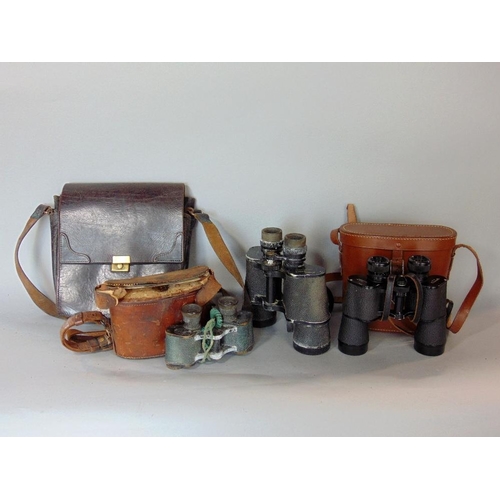 602 - Cased set of Super Zenith field binoculars,together with a further cased set of Zeiss Prism Stereo M... 