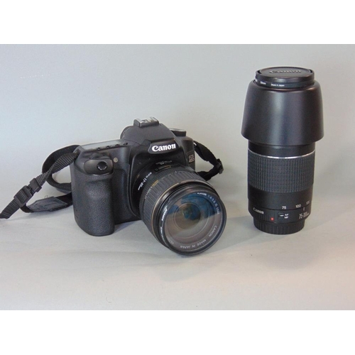 607 - A good quality Canon EOS 40D camera with further Canon EFS17-85mm lens and another Canon 75-300mm le... 