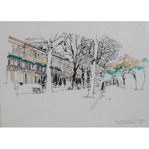 708 - Tony Matthews (20th/21st century British) - A collection of fifteen signed prints of local architect... 