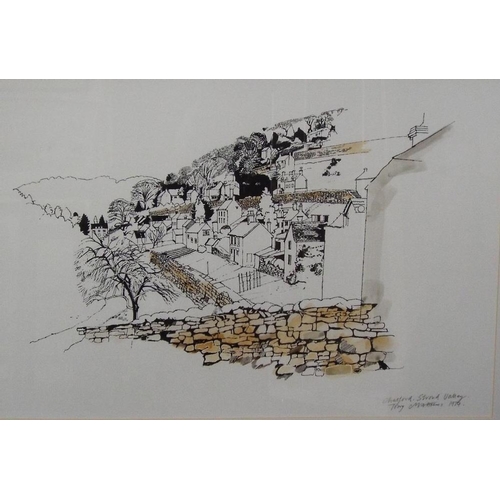 708 - Tony Matthews (20th/21st century British) - A collection of fifteen signed prints of local architect... 