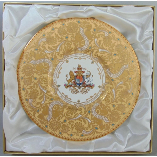 89A - Royal Collection - Buckingham Palace bone china plate,celebrating the Golden Jubilee 1852 - 2002,lim... 