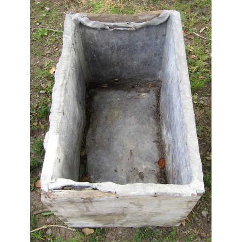 105 - An antique pine and lead lined cistern, 75cm x 45cm