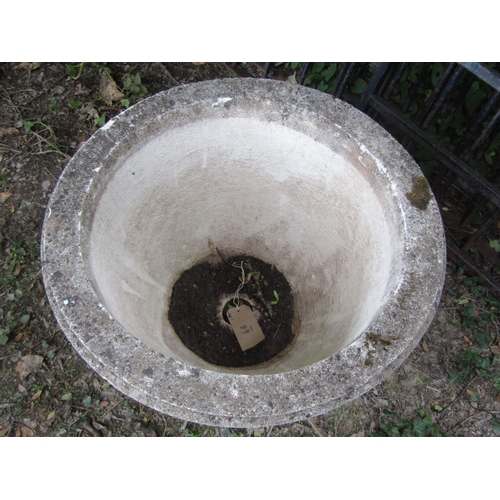 66 - A weathered circular planter, 70cm diameter