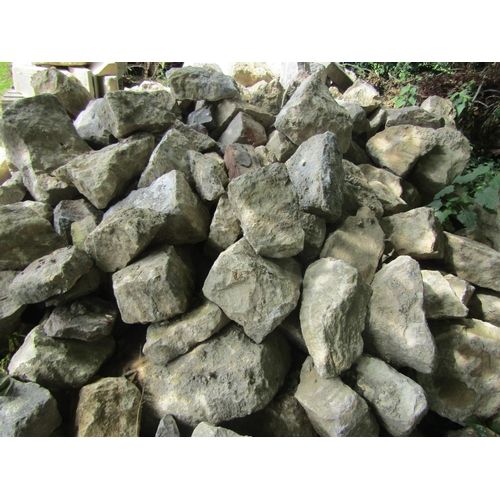 74 - Large quantity of limestone building stone