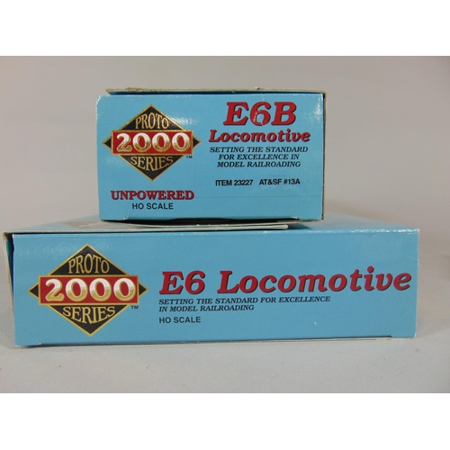 165 - HO Proto series Limited Edition E6 and E6B Locomotive pair in boxes, complete with polystyrene body ... 