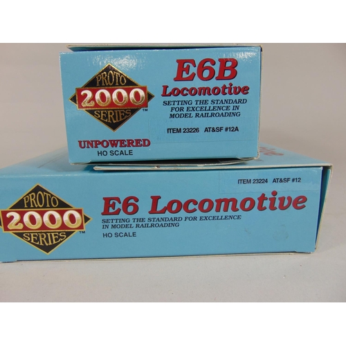 166 - HO Proto series Limited Edition E6 and E6B Locomotive pair in boxes, complete with polystyrene body ... 