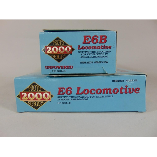 167 - HO Proto series Limited Edition E6 and E6B Locomotive pair in boxes, complete with polystyrene body ... 