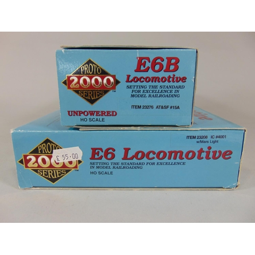 167A - HO Proto series Limited Edition E6 and E6B Locomotive pair in boxes, complete with polystyrene body ... 