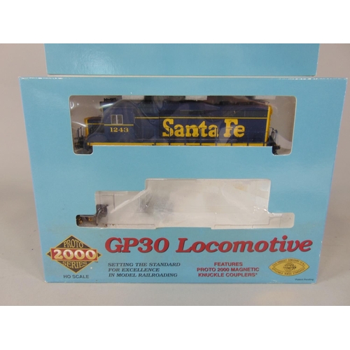 170 - Proto 2000 series HO Scale Limited Edition boxed locomotives GP7 and GP30, both with polystyrene bod... 