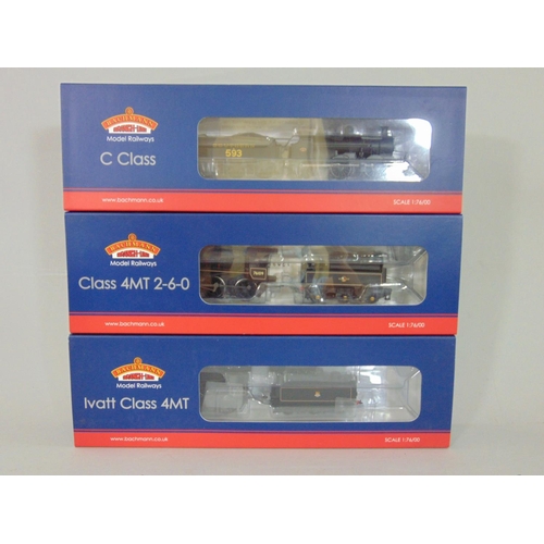 74 - 3 Bachmann boxed locomotives: 31-464 Class C Southern Lined Black, 32-581 IVATT Class 4MT and 32-955... 