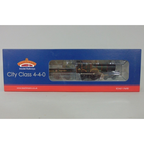 90 - Bachmann locomotive with tender 31-726 City Class 3433 'City of Bath' GWR Garter Crest, boxed with o... 