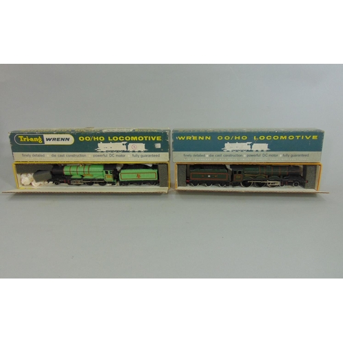 117 - 2 Wrenn locomotives in Wrenn boxes: ‘Bristol Castle’ 7013 in green livery with tender and ‘Brecon Ca... 