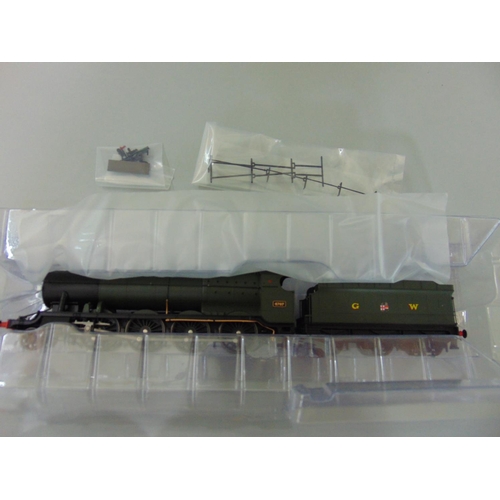 112 - Heljan GWR 4707 steam locomotive with tender no.4782, boxed (1)