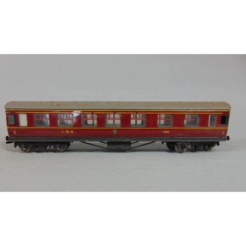 133 - Collection of Hornby Dublo rolling stock including a 6 wheel passenger brake 'Stove' van and29 passe... 