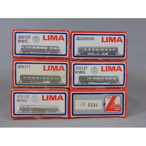 155 - Collection of Lima locomotives and rolling stock incl a GWR locomotive marked 4589, GWR diesel rail ... 