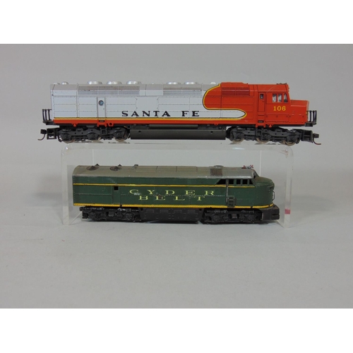 215 - Collection of North American diesel locomotives including boxed Lima 209600, unboxed Santa Fe engine... 