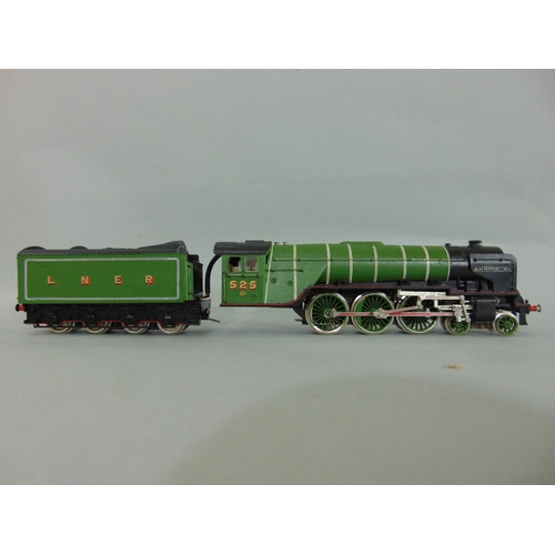 156 - Collection of Trix and Liliput locomotives andcoaches incl Warship class diesel  (repainted), LNER A... 