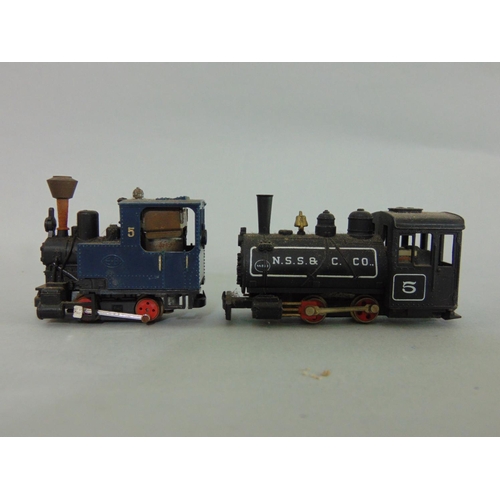 157 - Egger- Bahn minitrains 009: 2 locomotives, 2 cariages, 2 brake vans together with Lone Star 000/N ga... 