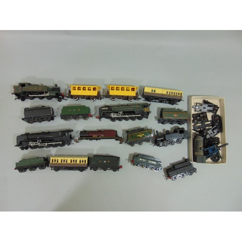 219 - 2 boxes of model rail way building and back scenes and a kit by Vollmer (5612) together with  a coll... 