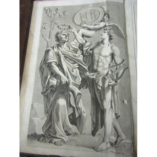 259 - Dryden – The Works of Virgil, leather bound 1697, printed for Jacob Tonson, adorned with a hundred s... 