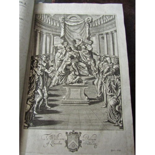 259 - Dryden – The Works of Virgil, leather bound 1697, printed for Jacob Tonson, adorned with a hundred s... 