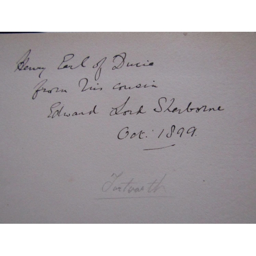 271 - Baron Sherborne - Memories of the Dutton Family of Sherborne, Gloucestershire, private printing 1899... 