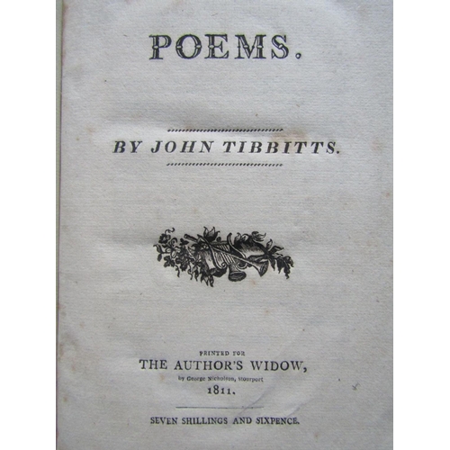 279 - John Tibbitts - Poems, printed for the authors widow, subscribers edition, 1811