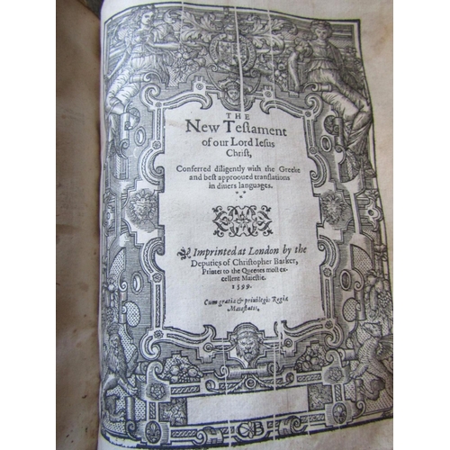 286 - 16th Century Holy Bible - Printed in London, Christopher Barker, 1599