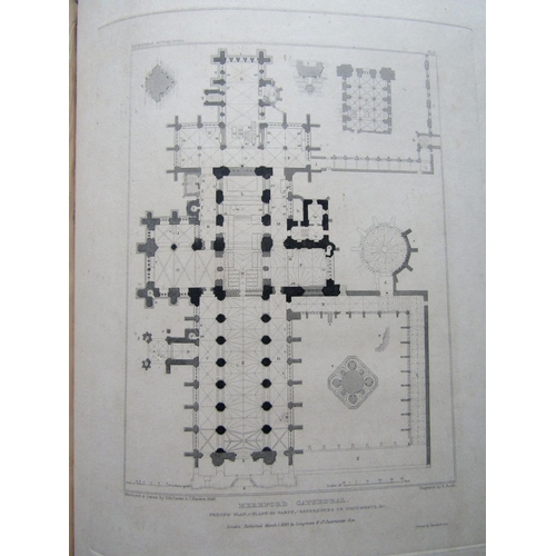 298 - John Britton - The History of Antiquities of the Cathedral Church of Hereford, with engravings, 1831