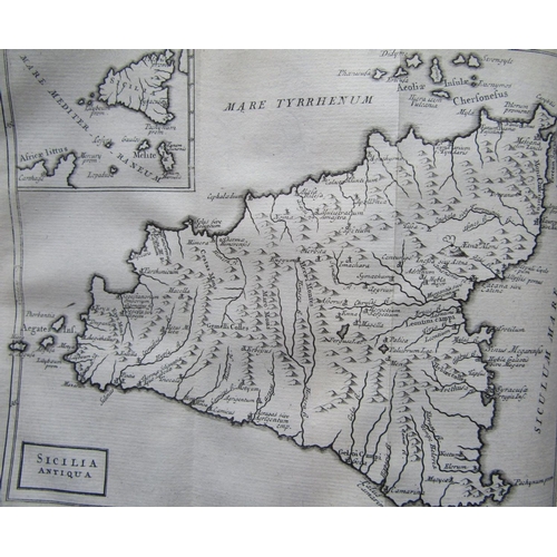 300 - Samuel Patrick - Geographia Antiqua, leather bound, illustrated with maps, 1731