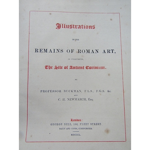 303 - Rev William Hiley Bathurst - Roman Antiquities at Lydney Park, Gloucestershire, green cloth binding,... 