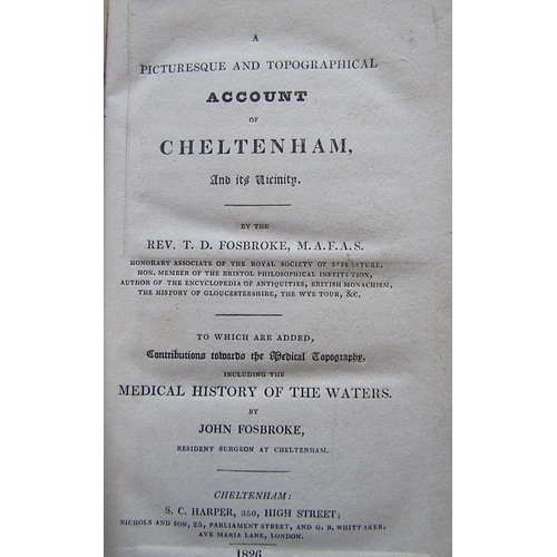 313 - Various Cheltenham Interest - A New Guide to Cheltenham, leather bound, 1837, Edwin Lee - Cheltenham... 