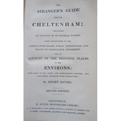 313 - Various Cheltenham Interest - A New Guide to Cheltenham, leather bound, 1837, Edwin Lee - Cheltenham... 