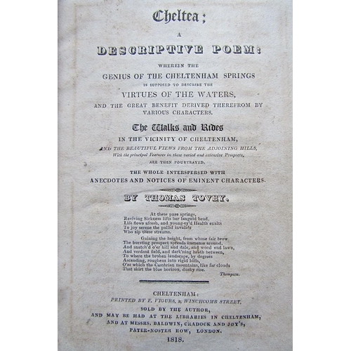 313 - Various Cheltenham Interest - A New Guide to Cheltenham, leather bound, 1837, Edwin Lee - Cheltenham... 