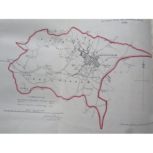 318 - Proposed Division of the Country of Gloucestershire with hand coloured maps, 1832