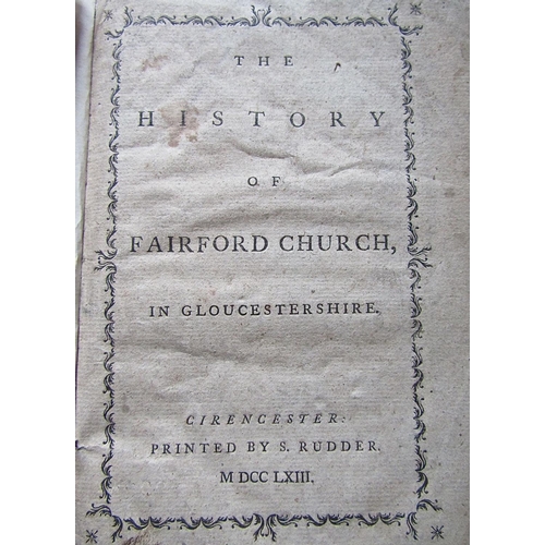 320 - The History of Fairford Church printed by S. Rudder, 1763, The Scheme for the management and regulat... 