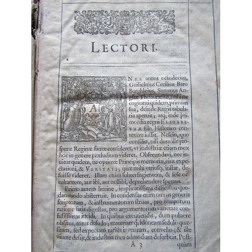 326 - Guilielmo Camdeno - Annales Rerum Anglicarum et Hiberuicarum Regnante Elizabeth AD Annum Salutis, 15... 