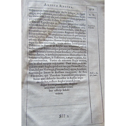 326 - Guilielmo Camdeno - Annales Rerum Anglicarum et Hiberuicarum Regnante Elizabeth AD Annum Salutis, 15... 