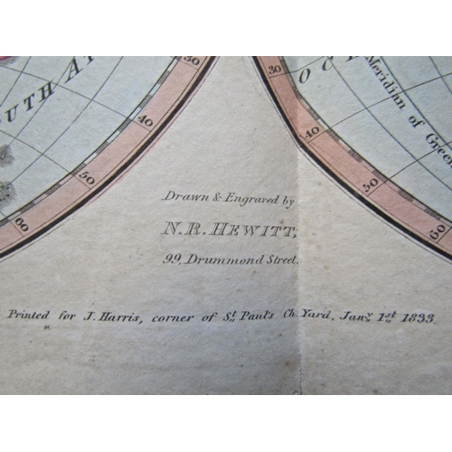 331 - A 19th century hand coloured atlas, drawn and engraved by H.R. Hewitt, 10 hand coloured plated, 1833... 