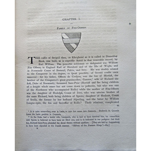 333 - John Fitchett Marsh - Annals of Chepstow Castle, Privately Printed by William Pollard, 1883