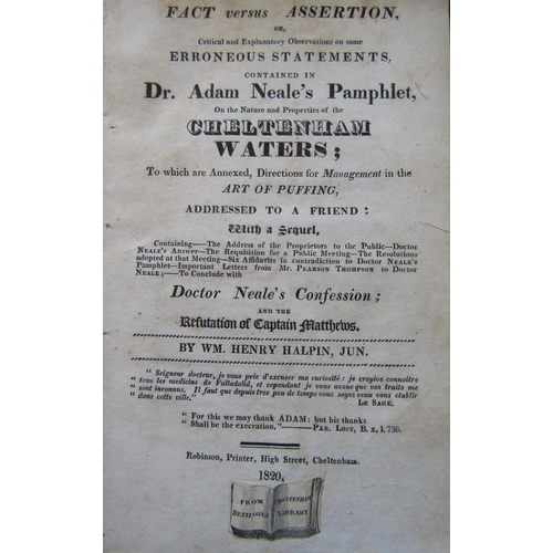 336 - The History of Cheltenham and its environs, The Mineral Waters and a Concise view of the County of G... 