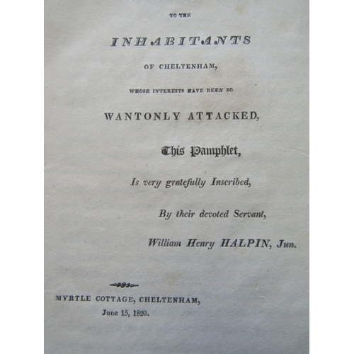 336 - The History of Cheltenham and its environs, The Mineral Waters and a Concise view of the County of G... 